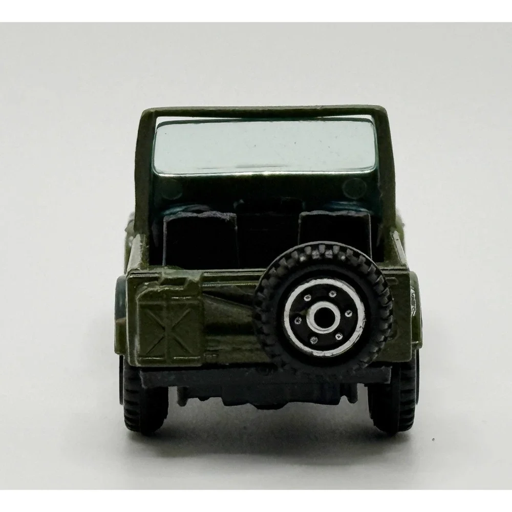 Yatming‎ #1608 Green Camouflage Jeep CJ-7 1/64 Diecast/Plastic Military Vintage